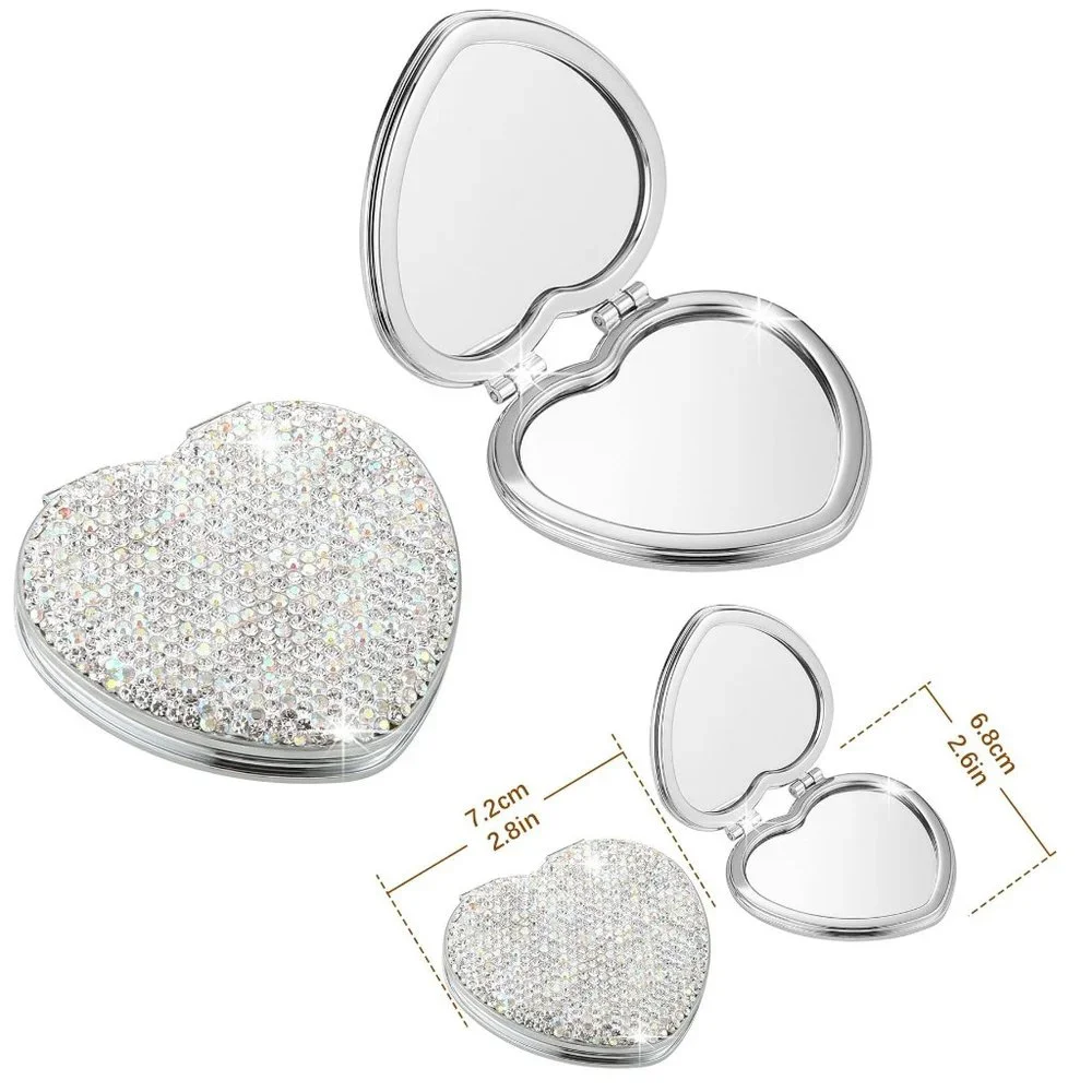 NWT Sparkling Crystal Rhinestone Bling Silver Stocking Stuffers Makeup B… - Picture 7 of 17